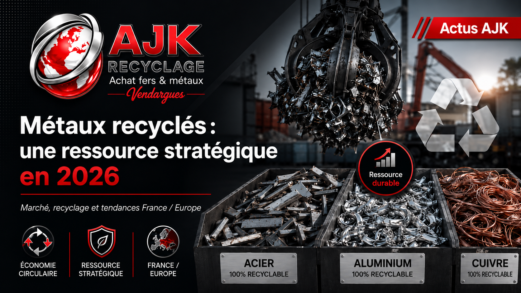 Les métaux recyclés deviennent une ressource stratégique : ce qui change en 2026 pour les professionnels