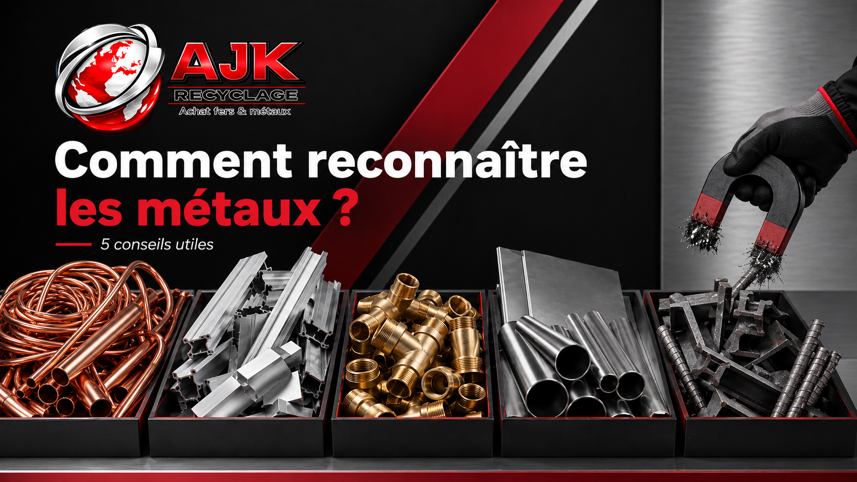 Comment reconnaître les métaux ? 5 conseils simples avant de venir chez votre ferrailleur
